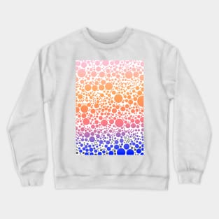 Sunset Polka Dots Design Crewneck Sweatshirt